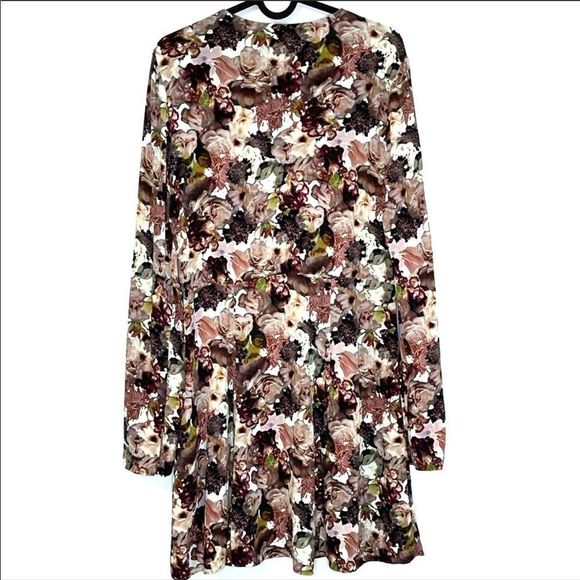 & OTHER STORIES Floral Long Sleeve Mini Dress - Picture 3 of 12